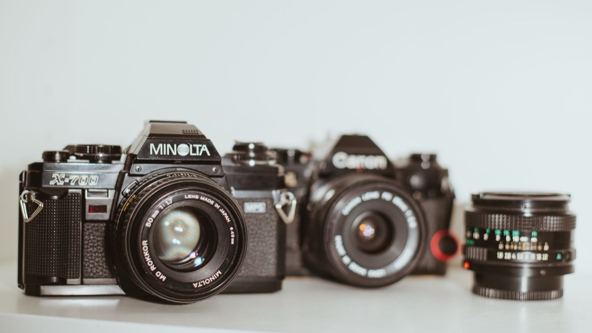 35mm slr camera lens mount with clean, photorealistic background