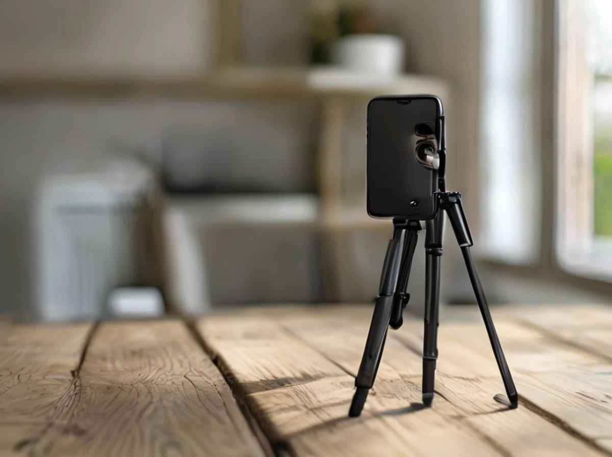 Tripode pour vlogger, utilisation du smartphone, hauteur réglable, clip rapide, construction robuste
